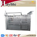 Cattle handling equipment used heavy duty cattle crush squeeze chute with weighing scale